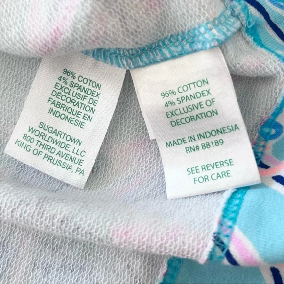 Lilly Pulitzer Harper Shift Dress Long Sleeve Bayside Blue Stretch Medium - Picture 9 of 10